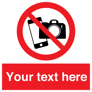 Custom No filming or photography